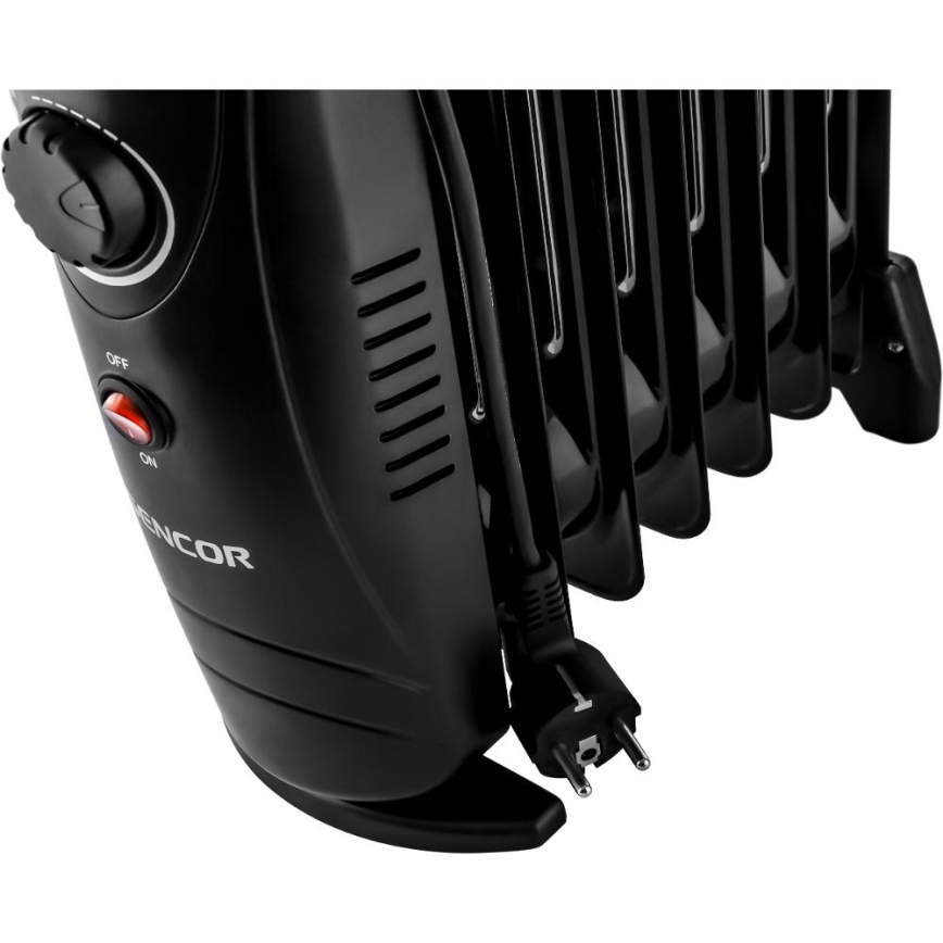 Sencor - Ölradiator mit 7 Rippen, 700 W/230 V, schwarz