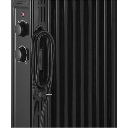 Sencor - Ölradiator mit 9 Rippen 800/1200/2000W/230V schwarz