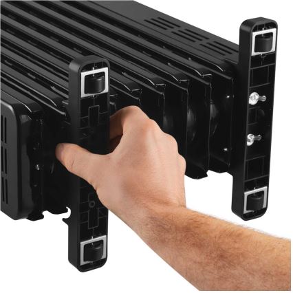 Sencor - Ölradiator mit 9 Rippen 800/1200/2000W/230V schwarz