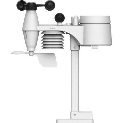 Sencor - Professionelle Wetterstation mit farbigem LCD-Display und Alarmfunktion 5V/1xCR2032 + 3xAA