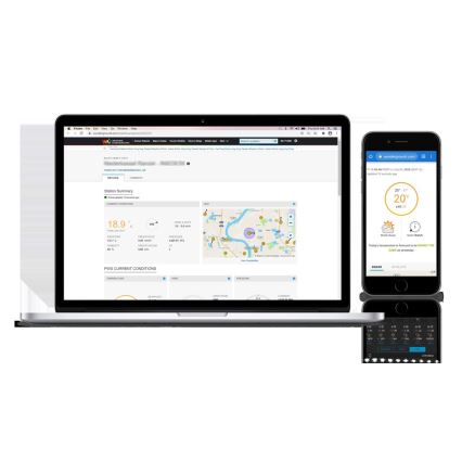 Sencor - Professionelle Wetterstation mit LCD-Farbdisplay 1xCR2032 Wi-Fi