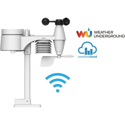 Sencor - Professionelle Wetterstation mit LCD-Farbdisplay 1xCR2032 Wi-Fi