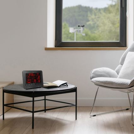 Sencor - Profi-Wetterstation mit Farb-LCD-Anzeige 5V/1xCR2032 + 3xAA