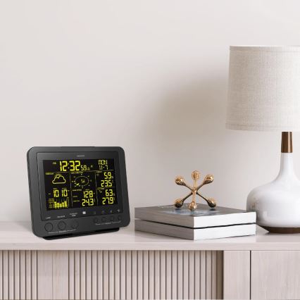 Sencor - Profi-Wetterstation mit Farb-LCD-Anzeige 5V/1xCR2032 + 3xAA