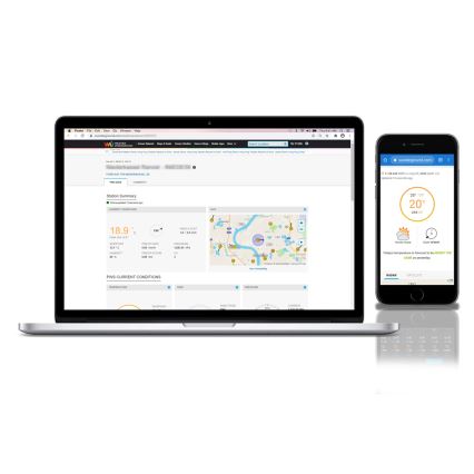 Sencor - Profi-Wetterstation mit Farb-LCD-Anzeige 5V/1xCR2032 + 3xAA Wi-Fi