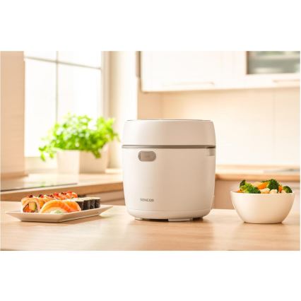 Sencor - Reiskocher 350 W/230 V 0,6 l weiß