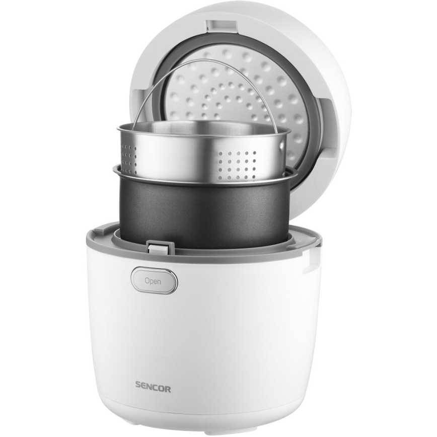 Sencor - Reiskocher 350 W/230 V 0,6 l weiß