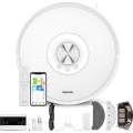 Sencor - Saugroboter 2-in-1 mit Wischfunktion, 50 W / 5000 mAh, Wi‑Fi, weiß, inkl. Fernbedienung