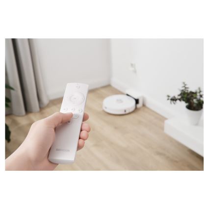 Sencor - Saugroboter 2-in-1 mit Wischfunktion, 50 W / 5000 mAh, Wi‑Fi, weiß, inkl. Fernbedienung