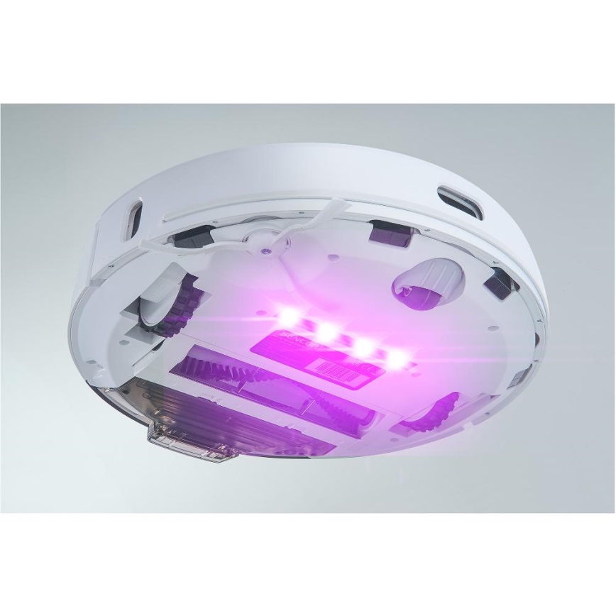 Sencor - Saugroboter 2-in-1 mit Wischfunktion, 50 W / 5000 mAh, Wi‑Fi, weiß, inkl. Fernbedienung