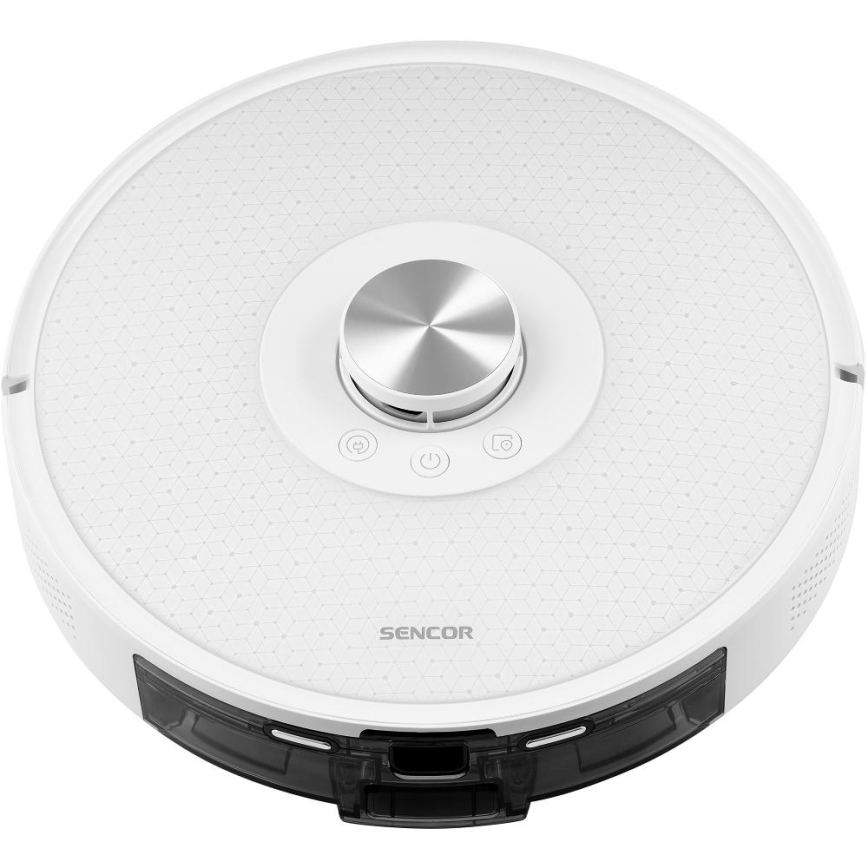 Sencor - Saugroboter 2-in-1 mit Wischfunktion, 50 W / 5000 mAh, Wi‑Fi, weiß, inkl. Fernbedienung