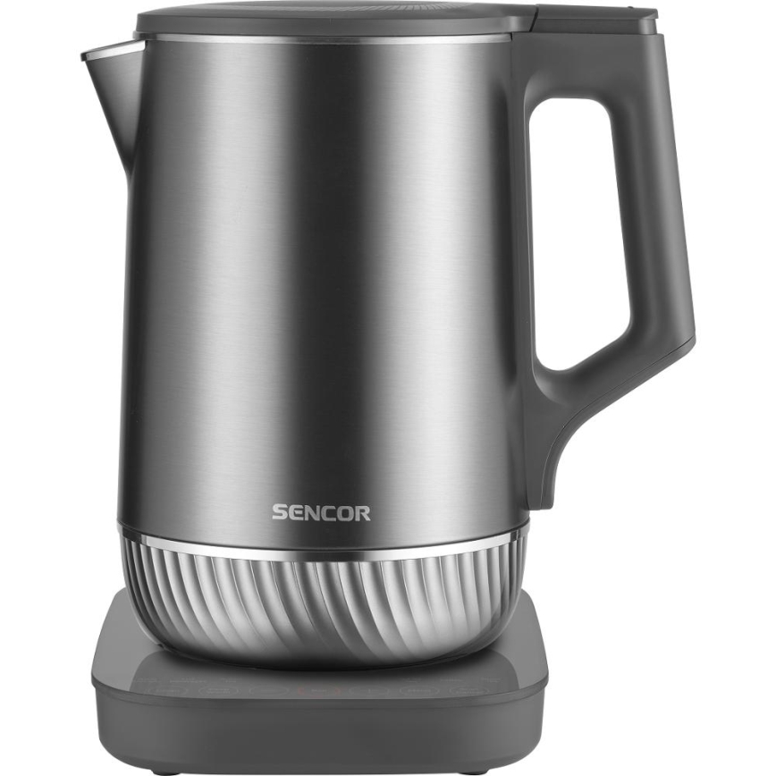 Sencor - Schnellkochender Wasserkocher mit Temperaturregelung 1,7 l 1800W/230V Edelstahl