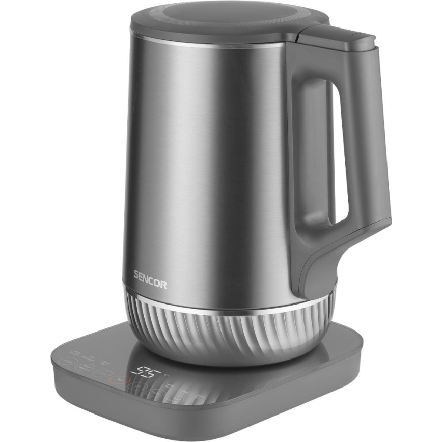 Sencor - Schnellkochender Wasserkocher mit Temperaturregelung 1,7 l 1800W/230V Edelstahl