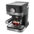 Sencor - Siebträgermaschine Espresso 1050W/230V Schwarz/Mattchrom