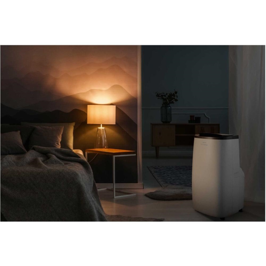 Sencor - Intelligente mobile Klimaanlage 4-in-1 mit komplettem Zubehör 1750W/230V 18000 BTU Wi-Fi weiß + Fernbedienung
