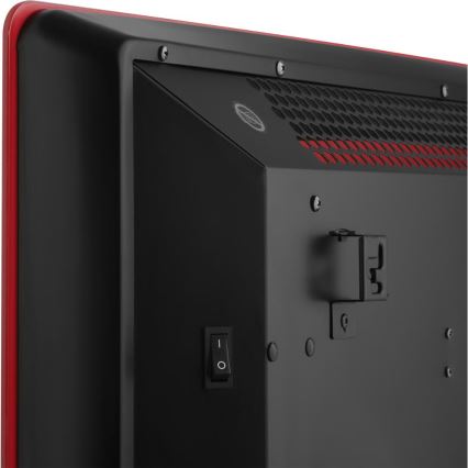 Sencor - Smarter elektrischer Direktheizer/Konvektor 1200/2400W/230V IP24 Wi-Fi rot