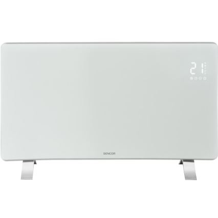 Sencor - Smarter elektrischer Direktheizer/Konvektor 1200/2400W/230V IP24 Wi-Fi weiß