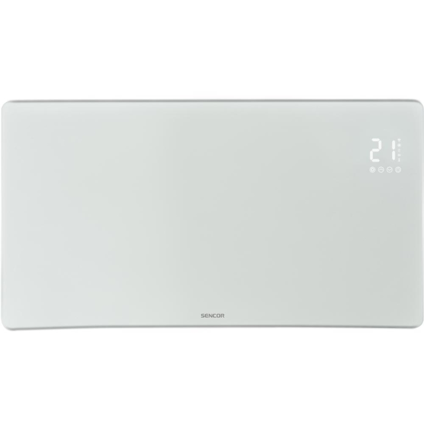 Sencor - Smarter elektrischer Direktheizer/Konvektor 1200/2400W/230V IP24 Wi-Fi weiß