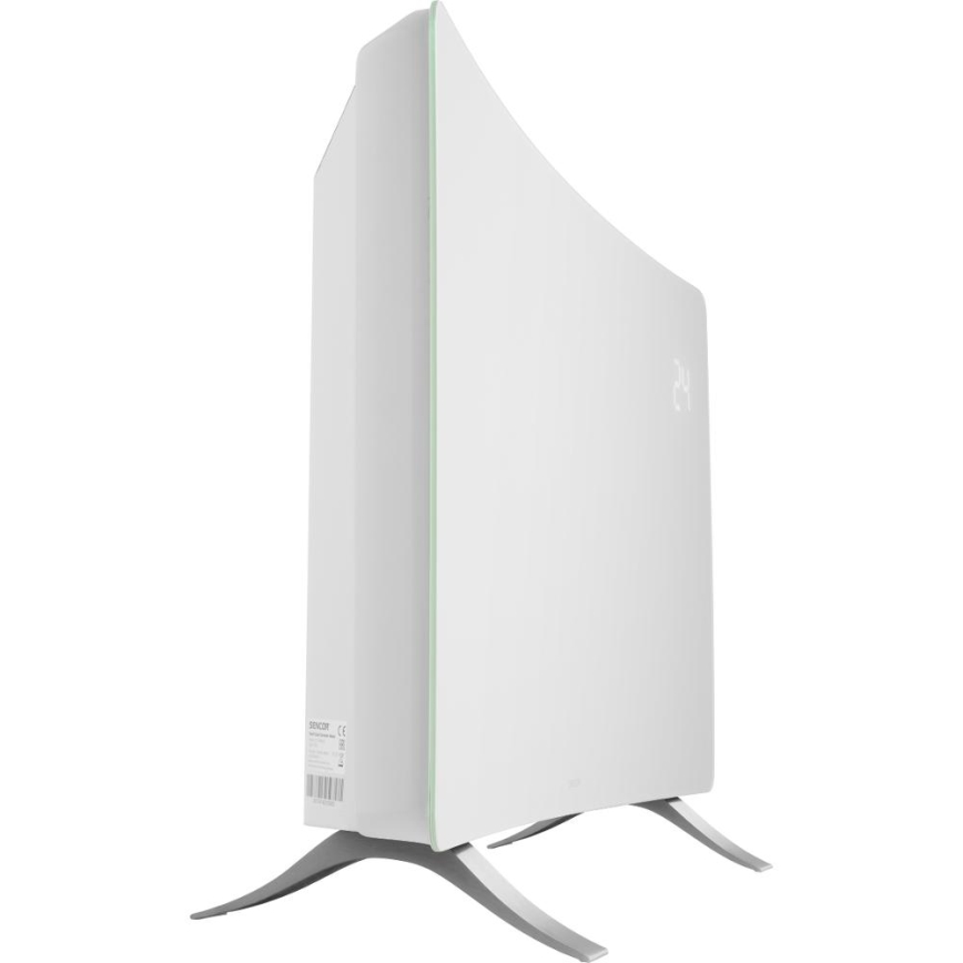 Sencor - Smarter elektrischer Direktheizer/Konvektor 1200/2400W/230V IP24 Wi-Fi weiß