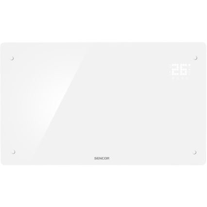 Sencor - Intelligenter elektrischer Direktheizer/Konvektor 2000W/230V IP24 WLAN weiß + Fernbedienung