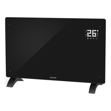 Sencor - Smartes elektrisches Konvektor-Heizgerät 2000 W/230 V IP24 WLAN schwarz + Fernbedienung