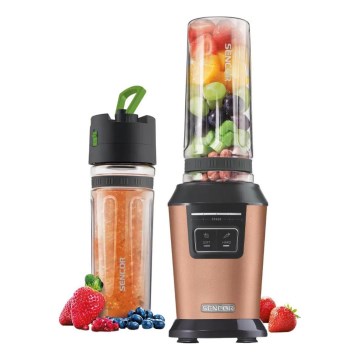 Sencor - Smoothie-Mixer mit Zubehör 800W/230V kupferfarben