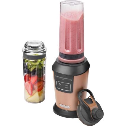 Sencor - Smoothie-Mixer mit Zubehör 800W/230V kupferfarben