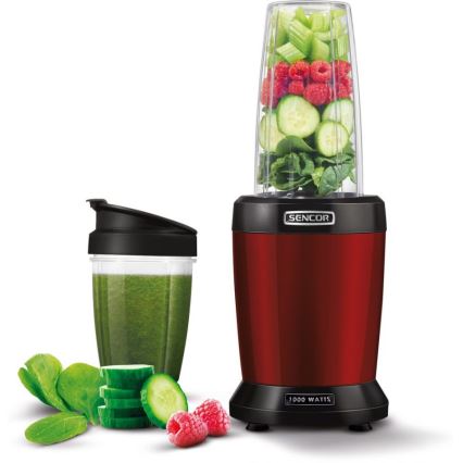 Sencor - Smoothie nutri Mixer 1000W/230V rot