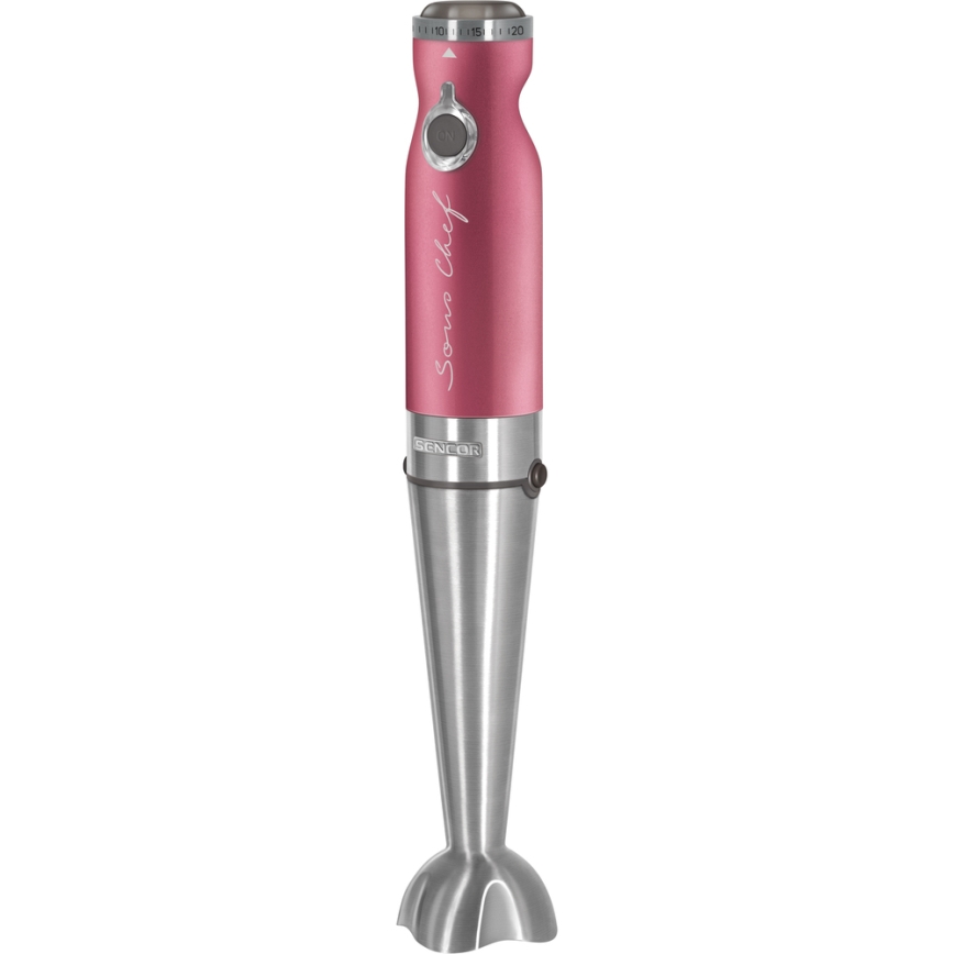 Sencor – Stabmixer 4in1 1200W/230V Edelstahl/Pink