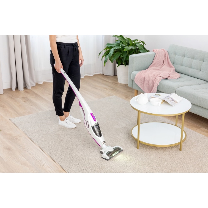 Sencor - Stabstaubsauger 2in1 110W/14,8V 2200 mAh weiß