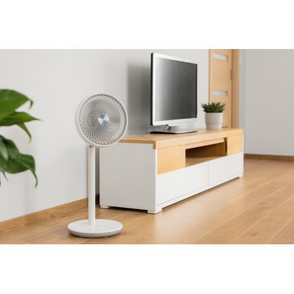 Sencor - Standventilator 3D UltraSilent 26W/230V weiß + Fernbedienung