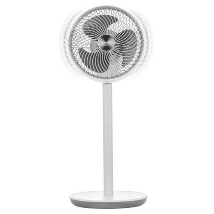 Sencor - Standventilator 3D UltraSilent 26W/230V weiß + Fernbedienung