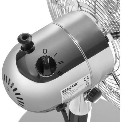 Sencor - Tischventilator 35W/230V, glänzender Chrom