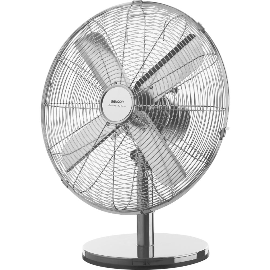 Sencor - Tischventilator 50 W/230 V, hochglänzender Chrom
