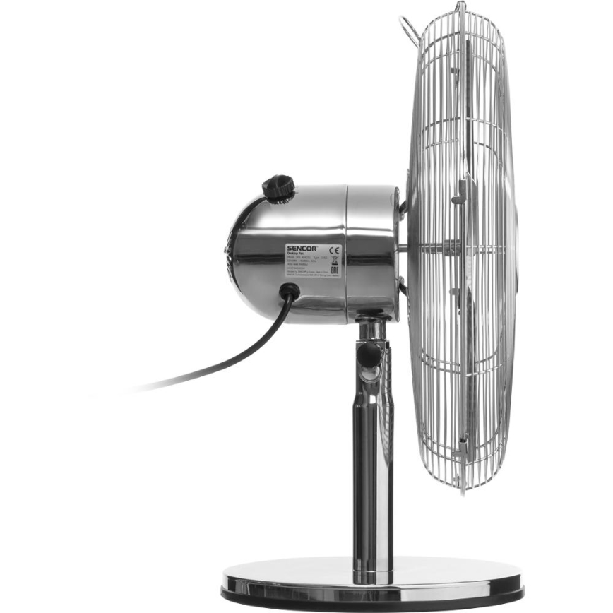 Sencor - Tischventilator 50 W/230 V, hochglänzender Chrom