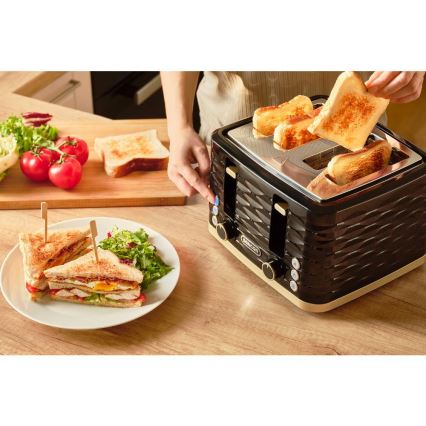 Sencor - Toaster mit vier Schlitzen 1600W/230V schwarz/beige