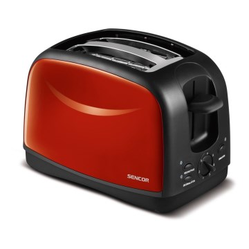 Sencor - Toaster mit zwei Öffnungen 850W/230V rot