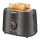 Sencor - Toaster mit zwei Schlitzen und Brötchenaufsatz 1000W/230V Anthrazit
