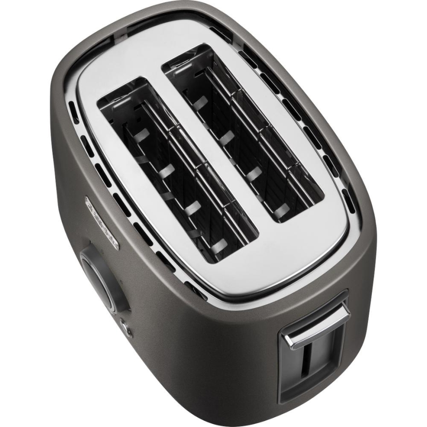 Sencor - Toaster mit zwei Schlitzen und Brötchenaufsatz 1000W/230V Anthrazit