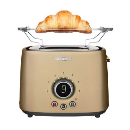 Sencor - Toaster mit zwei Schlitzen und Brötchenaufsatz 1000W/230V beige