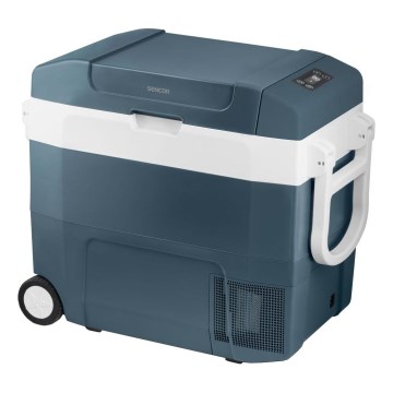 Sencor - Tragbare Kompressor-Autokühlbox 55 l 70 W/12 V/230 V blau/weiß