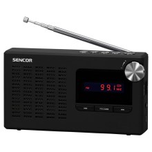Sencor - Tragbarer PLL FM Radioempfänger 5W 800 mAh 3,7V USB und MicroSD