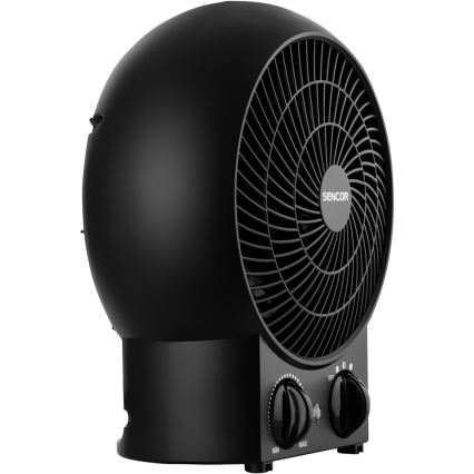 Sencor - Ventilator mit Heizelement 1200/2000W/230V schwarz
