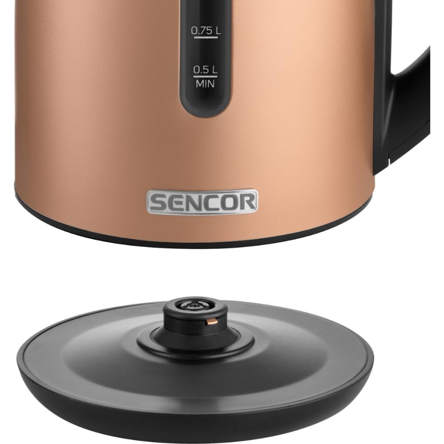 Sencor - Wasserkocher mit Temperaturregelung 1,7 l 2150W/230V kupferfarben