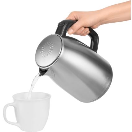 Sencor - Wasserkocher mit Thermoregulierung 1,7 l 2200W/230V aus Edelstahl