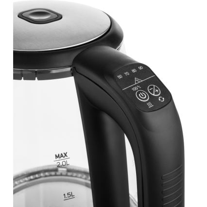 Sencor - Wasserkocher mit Thermoregulierung 2 l 2200W/230V