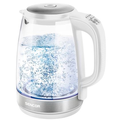 Sencor - Wasserkocher mit Thermoregulierung 2 l 2200W/230V weiß