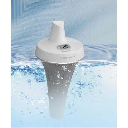 Sencor - Wetterstation mit kabellosem schwimmendem Poolsensor 2xAA + 2xAA IPX7