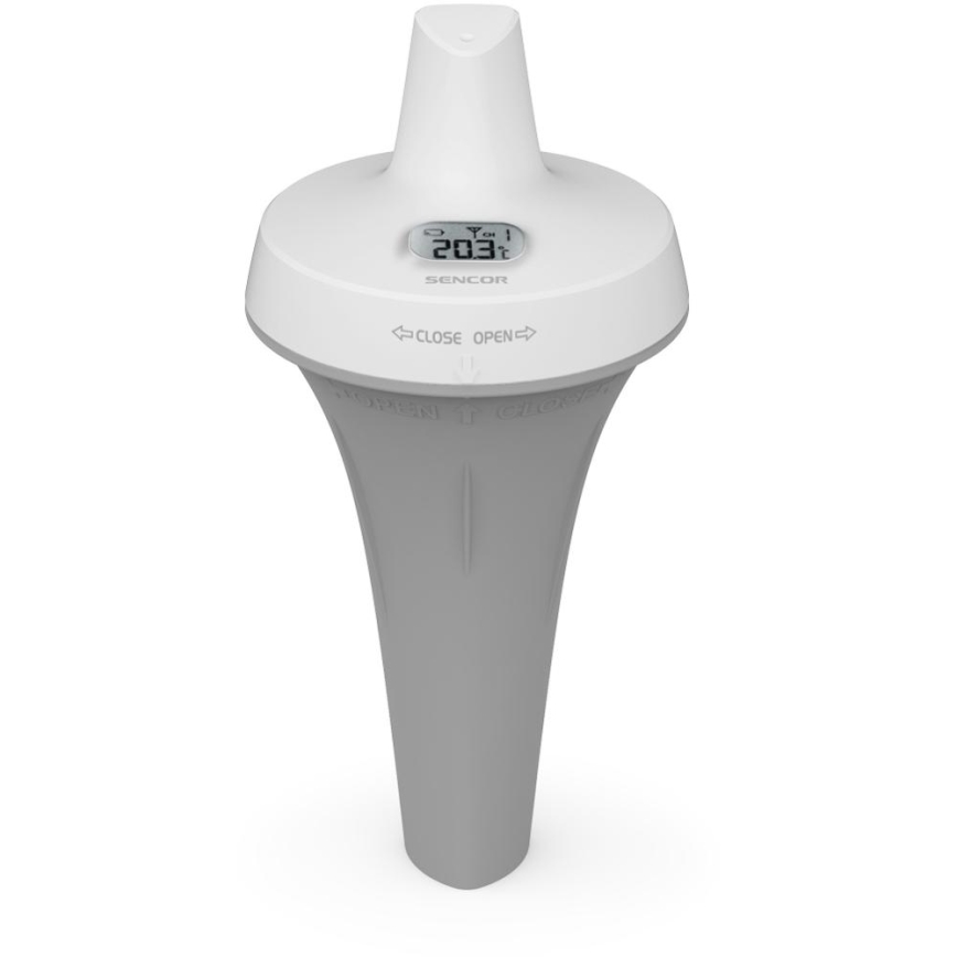 Sencor - Wetterstation mit kabellosem schwimmendem Poolsensor 2xAA + 2xAA IPX7