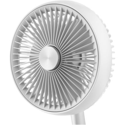Sencor - Wiederaufladbarer Tischventilator 5W/5V 4000 mAh weiß